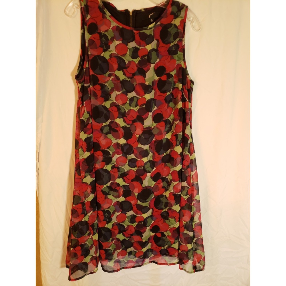 Women's Girw Multicolor Floral Sleeveless Dress Size L